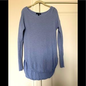 🔥BR Baby Blue Boat Neck Tunic Sweater